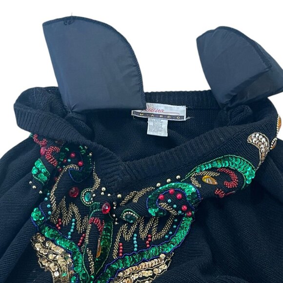 VINTAGE DIANA MARCO Sequined SWEATER - Picture 4 of 16